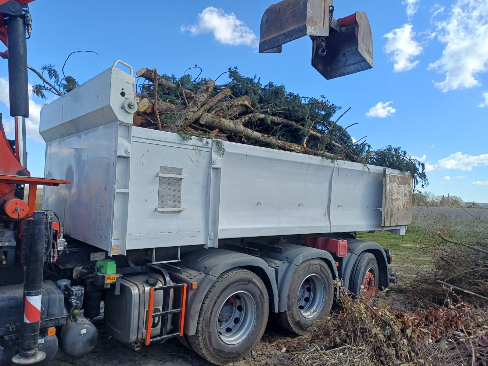 Évacuation de végétaux et nettoyage de chantiers